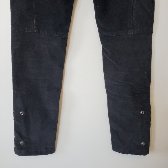 Zadig & Voltaire Corduroy Black Ankle Zip Pants - Picture 5 of 7